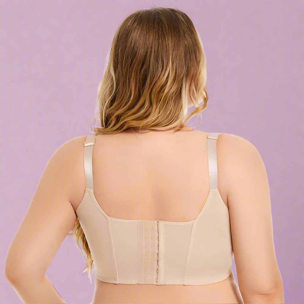 Women Full Coverage Push up Bra Underwire Sculpting Uplift Shapewear Deep Cup T Shirt Bra Hide Back Fat Smoothing Brassiere