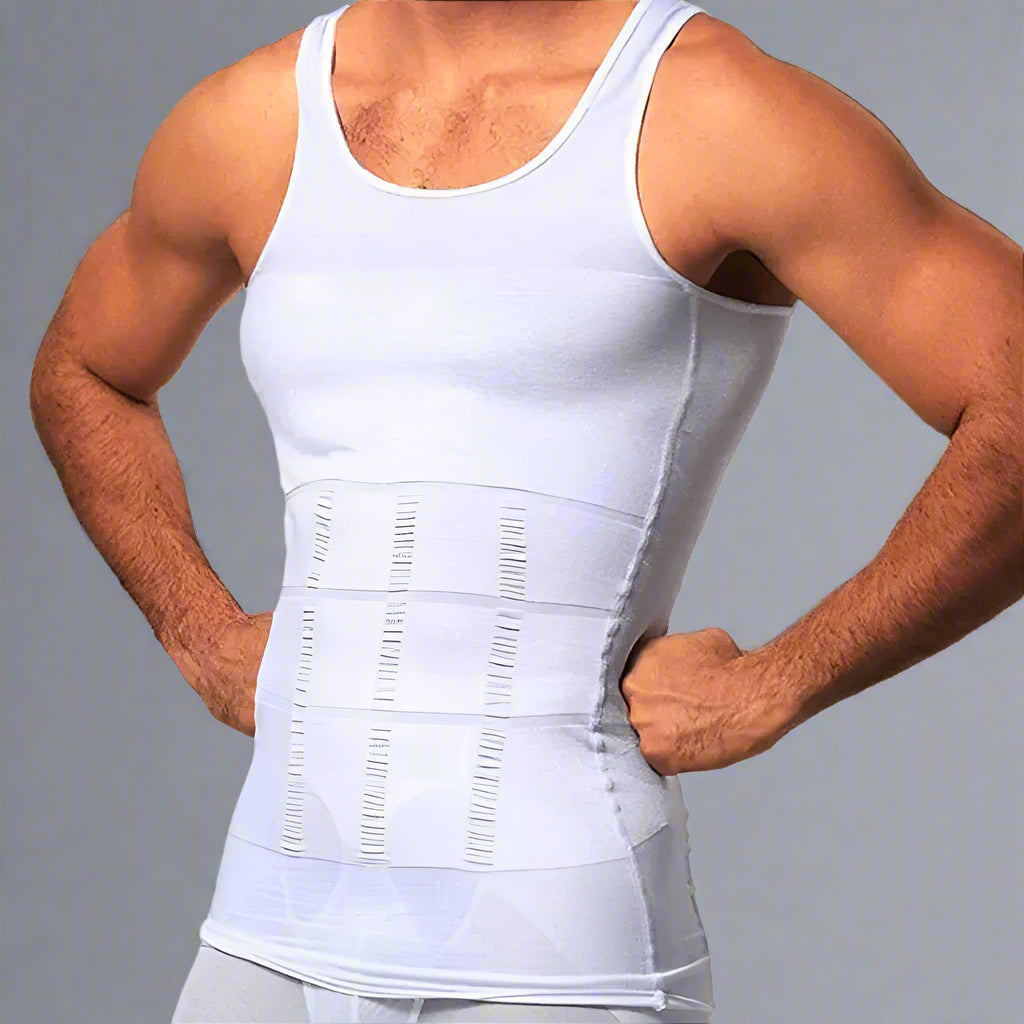 Men Body Shaper Slimming Compression Vest Undershirt Seamless Waist Trainer Tank Top Belly Control Weight Loss Shapewear